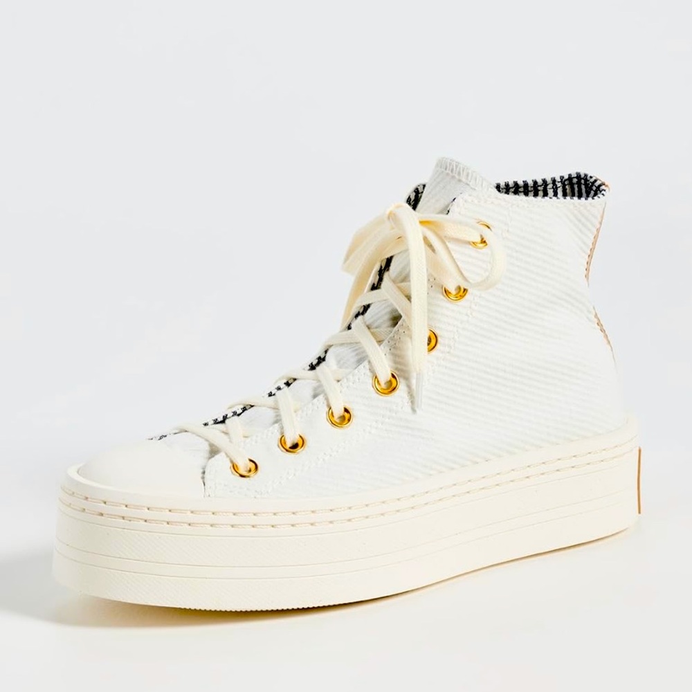 Converse Chuck Taylor All Star Lift (egret/tan/gold) NWT 5.5